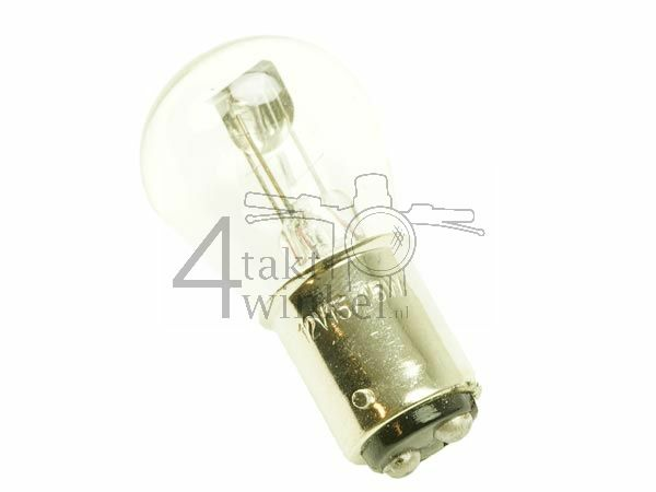 Koplamp BAX15D, duplo, 12 volt, 15-15 watt, past op SS50, CD50