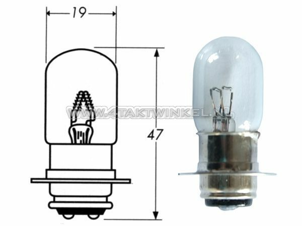 Koplamp PX15d, duplo, 12 volt, 35-35 watt, o.a. C50