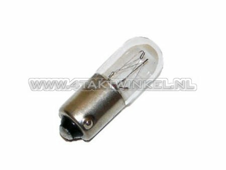 Lamp BA9s, enkel,  6 volt, 4 watt