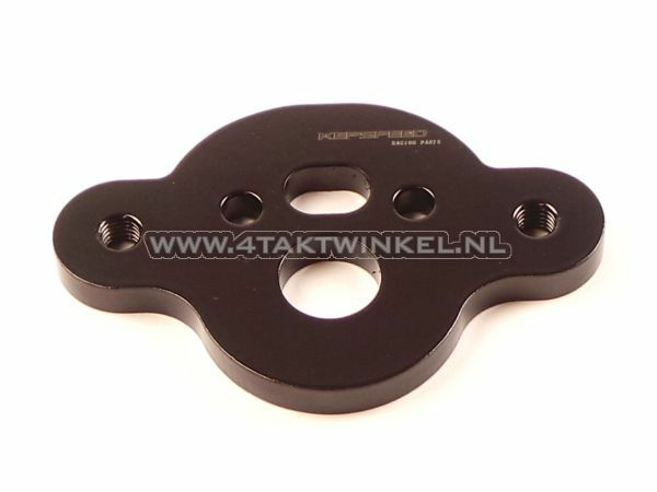 Kroonplaat C50, voor risers / stuurklemmen, zwart, breed