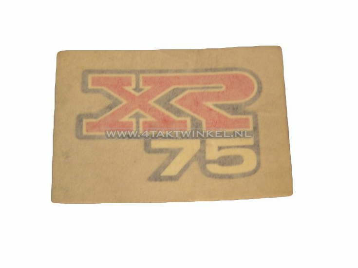 Sticker XR75 setje, origineel Honda nos