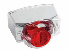 Achterlichtglas Monkey blank / rood