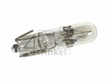 Lamp W2, enkel, 12 volt, 1,2 watt, insteek