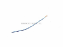 Draad per meter 0,75mm2, blauw / wit