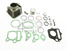 Cilinderset, met zuiger &amp; pakking 70cc, 50 kop, Lifan, Skyteam, Hanway, 49cc opdr. aluminium