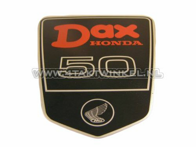 Sticker Dax embleem onder zadel groot, DAX 50, origineel Honda