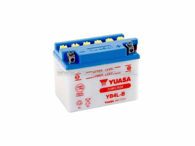 Accu 12 volt 4 ampere zuur, YB4L-B, Yuasa